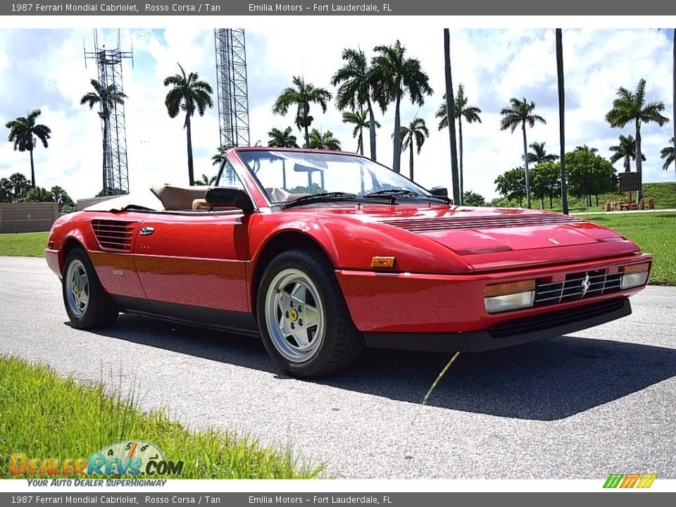 Front 3/4 View of 1987 Ferrari Mondial Cabriolet Photo #3