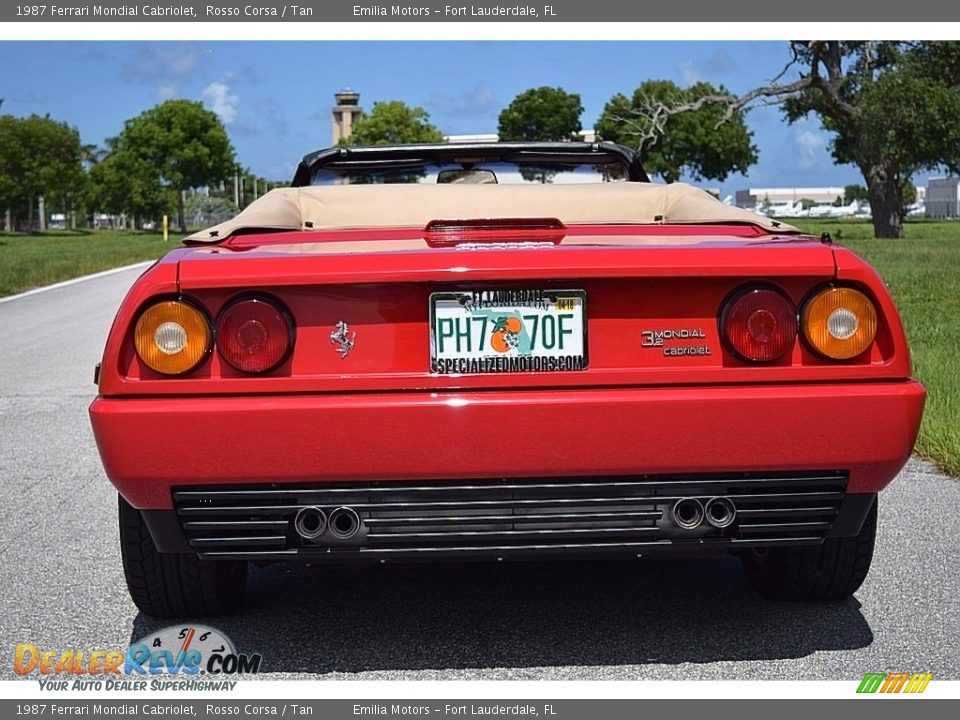 1987 Ferrari Mondial Cabriolet Rosso Corsa / Tan Photo #5