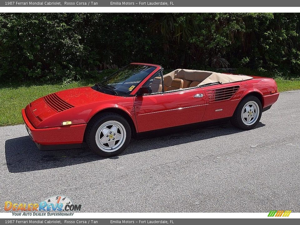 Front 3/4 View of 1987 Ferrari Mondial Cabriolet Photo #8