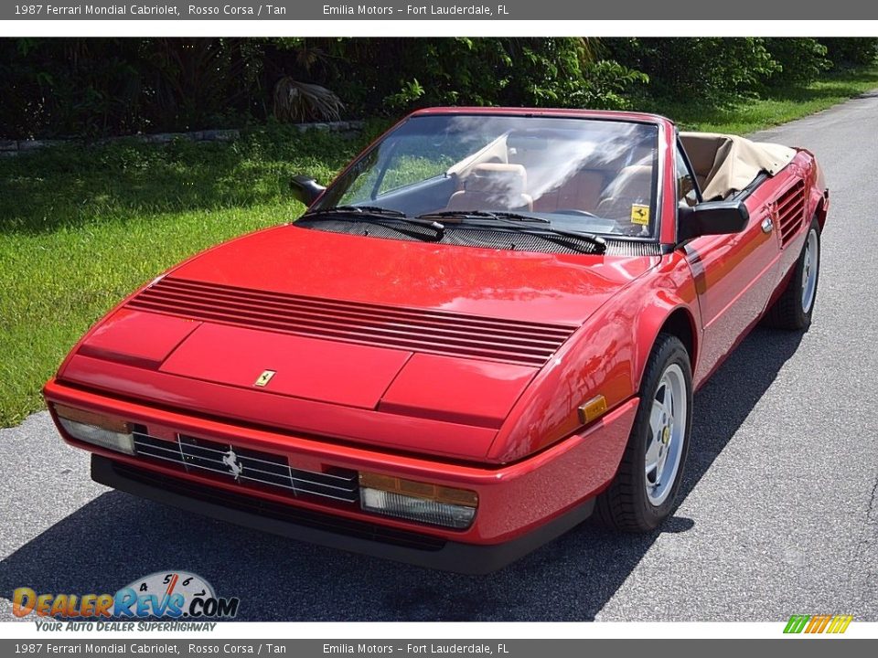 1987 Ferrari Mondial Cabriolet Rosso Corsa / Tan Photo #9