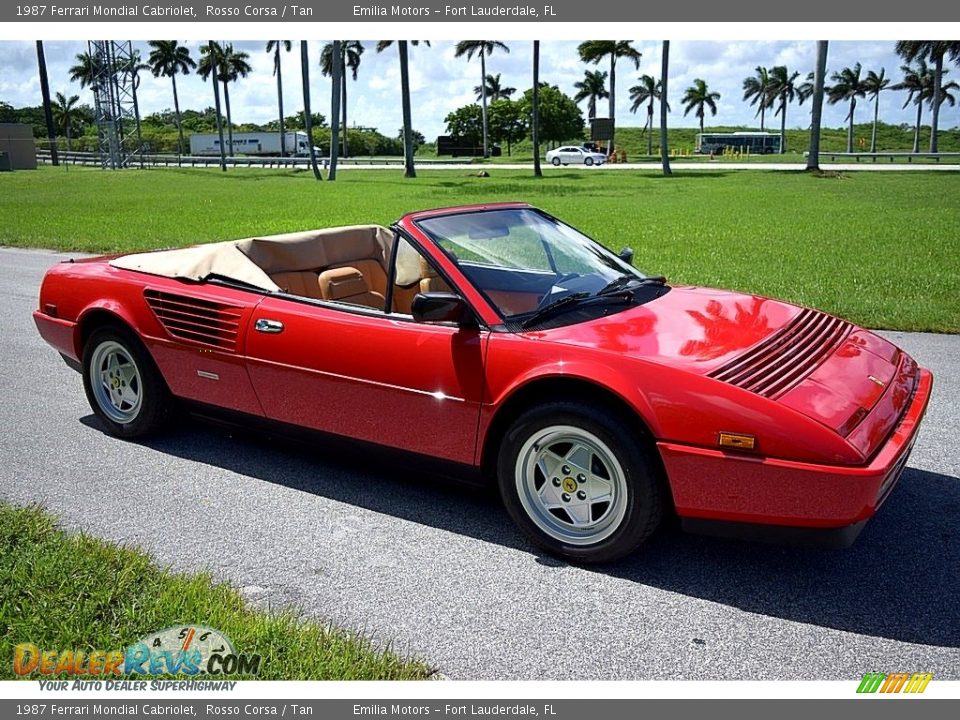 1987 Ferrari Mondial Cabriolet Rosso Corsa / Tan Photo #12