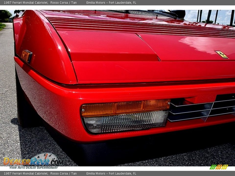 1987 Ferrari Mondial Cabriolet Rosso Corsa / Tan Photo #17