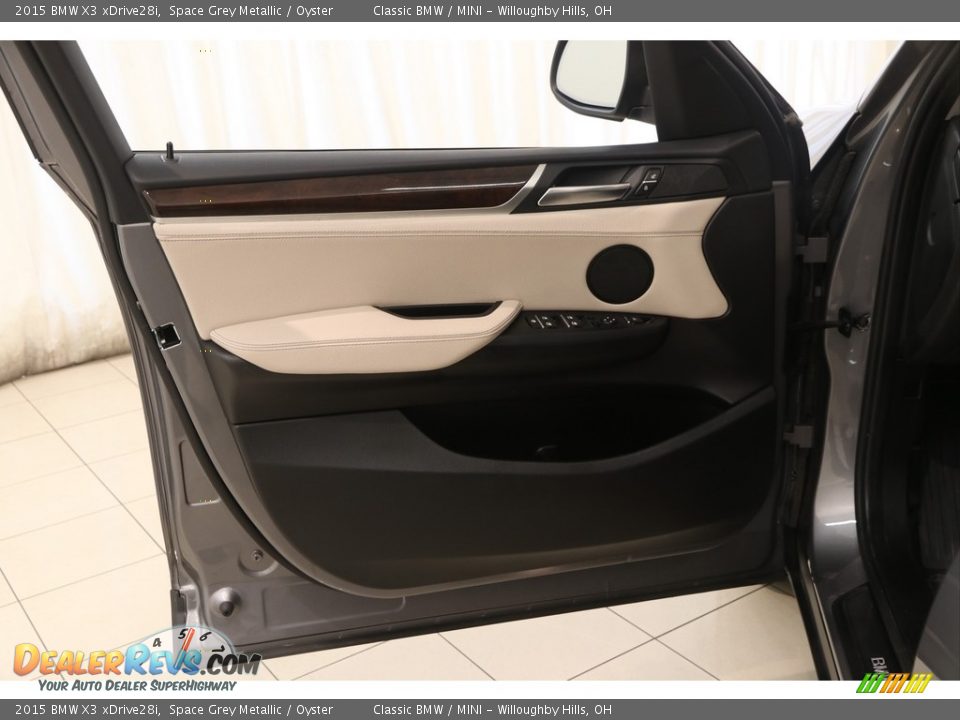 2015 BMW X3 xDrive28i Space Grey Metallic / Oyster Photo #4