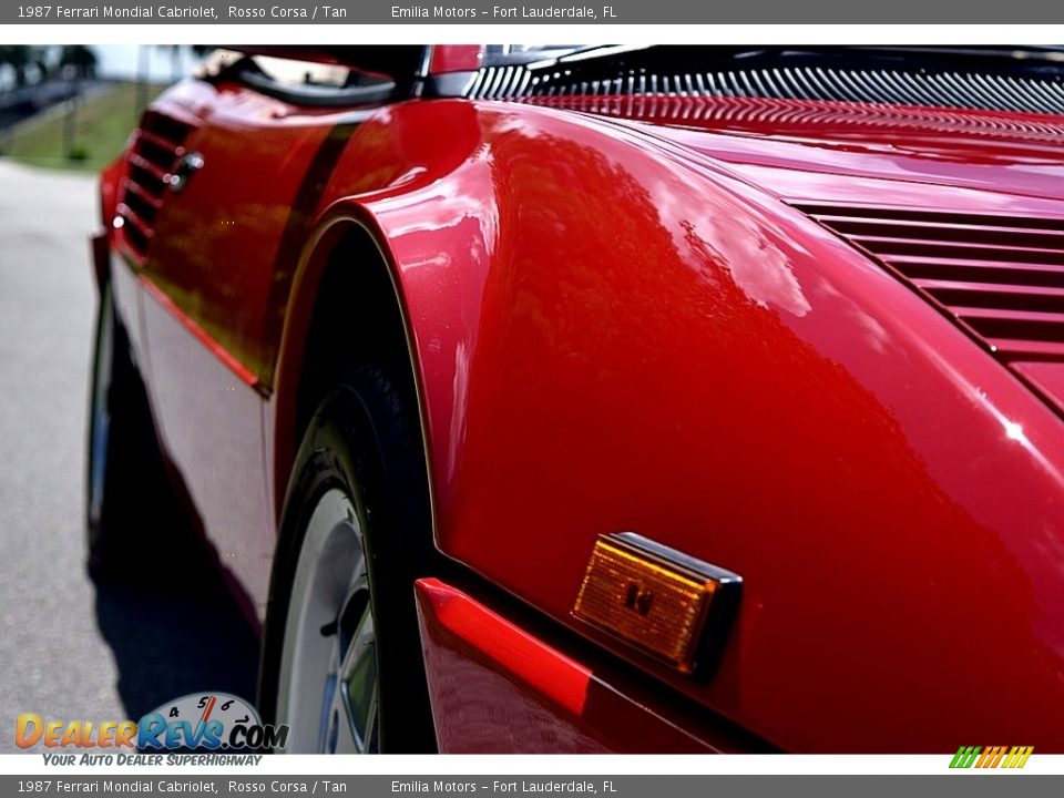 1987 Ferrari Mondial Cabriolet Rosso Corsa / Tan Photo #18
