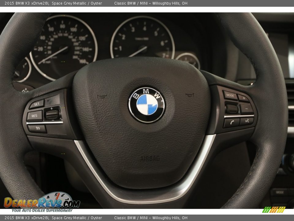 2015 BMW X3 xDrive28i Space Grey Metallic / Oyster Photo #7
