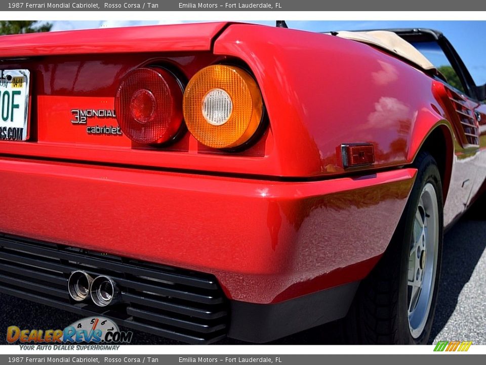 1987 Ferrari Mondial Cabriolet Rosso Corsa / Tan Photo #22