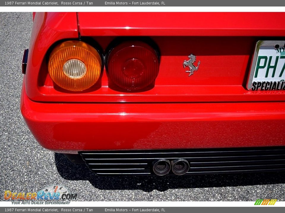 1987 Ferrari Mondial Cabriolet Rosso Corsa / Tan Photo #24