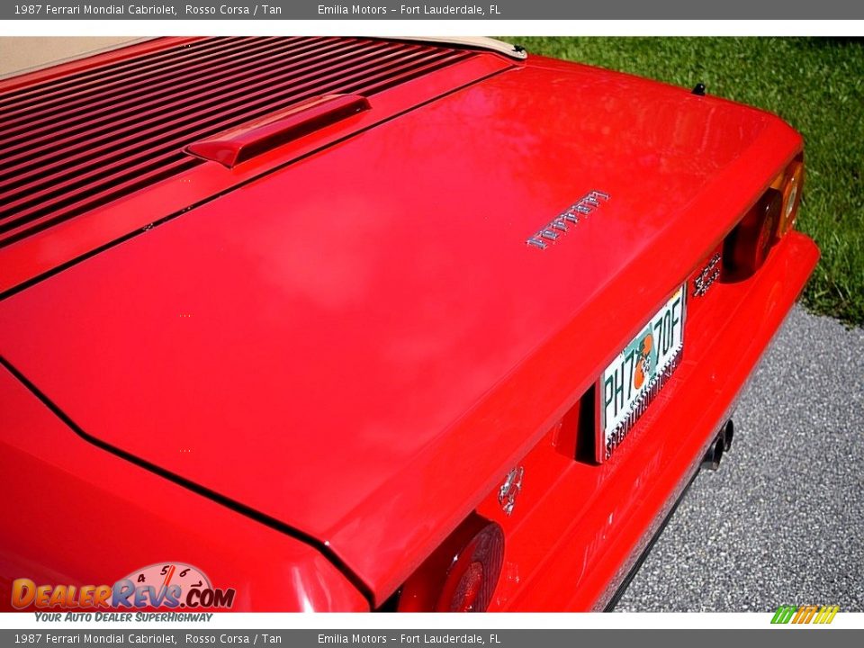 1987 Ferrari Mondial Cabriolet Rosso Corsa / Tan Photo #26
