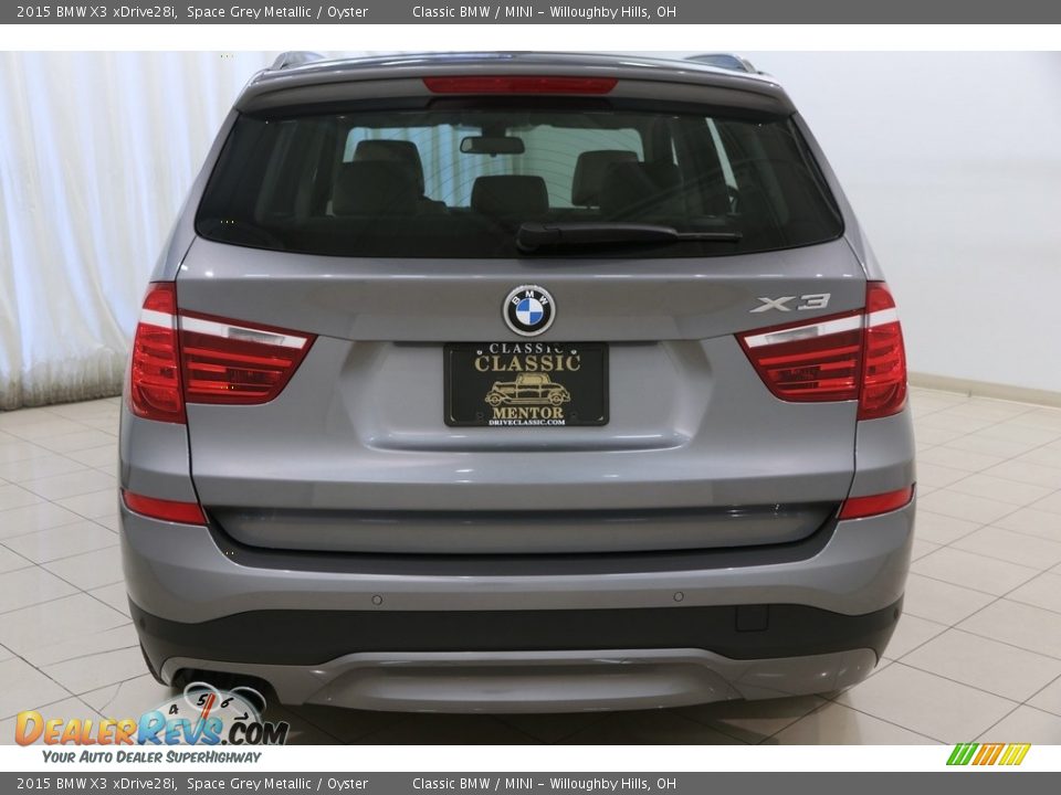 2015 BMW X3 xDrive28i Space Grey Metallic / Oyster Photo #17