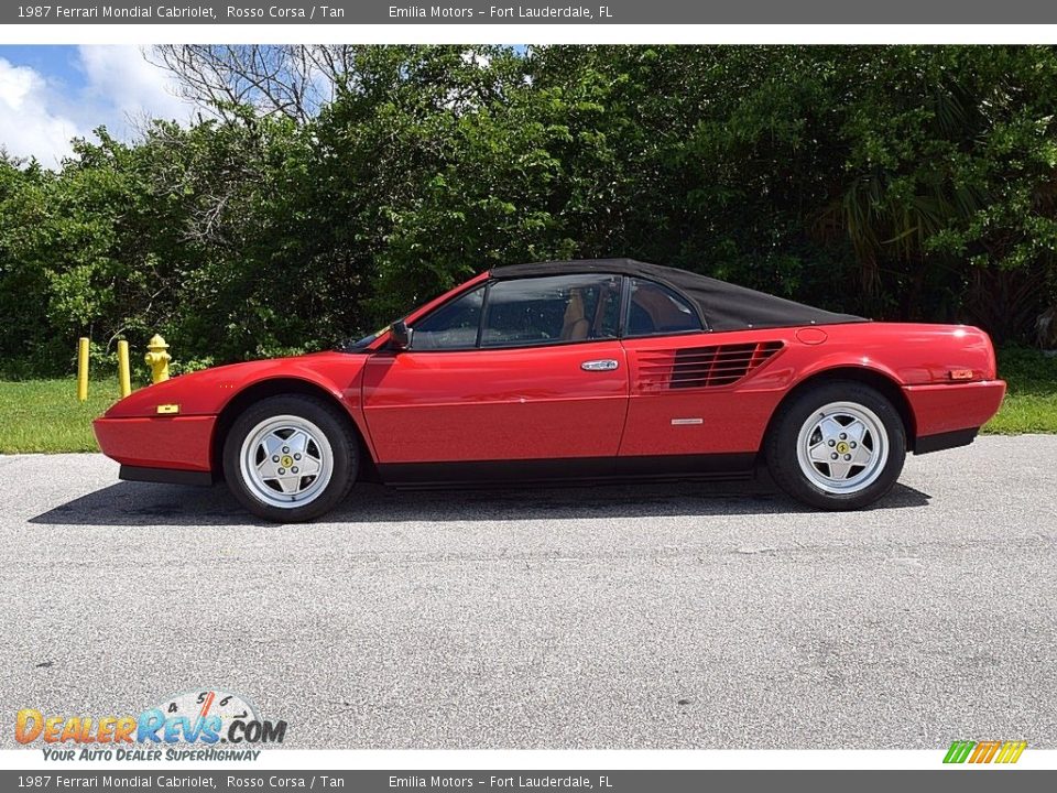 1987 Ferrari Mondial Cabriolet Rosso Corsa / Tan Photo #45