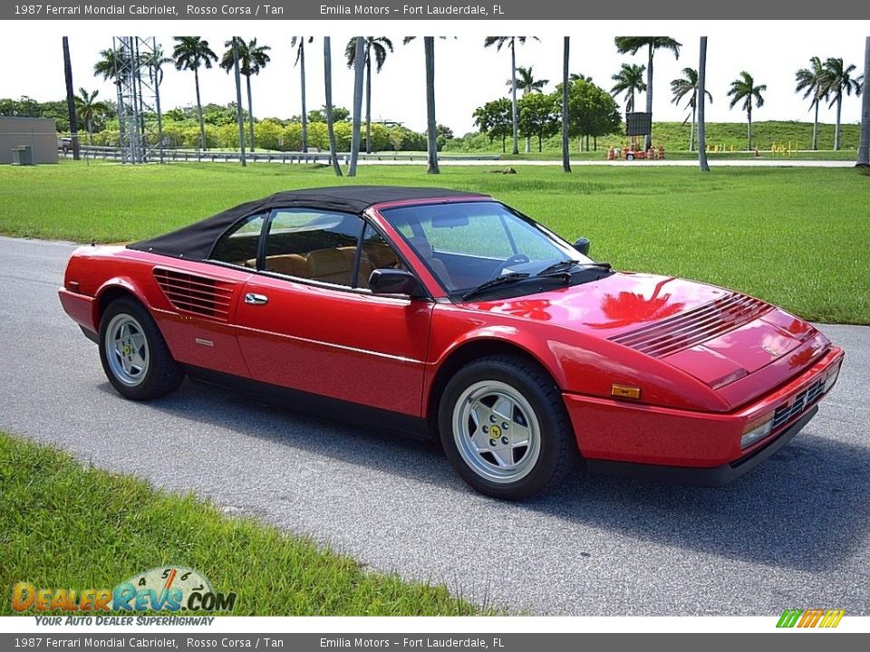 1987 Ferrari Mondial Cabriolet Rosso Corsa / Tan Photo #46