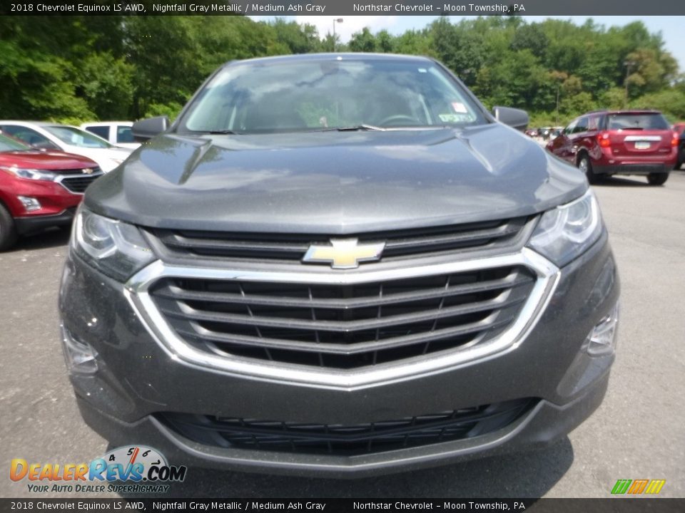 2018 Chevrolet Equinox LS AWD Nightfall Gray Metallic / Medium Ash Gray Photo #8