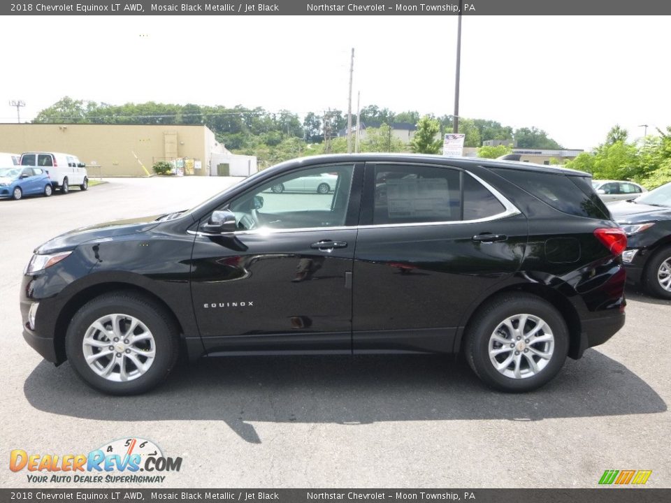 2018 Chevrolet Equinox LT AWD Mosaic Black Metallic / Jet Black Photo #2
