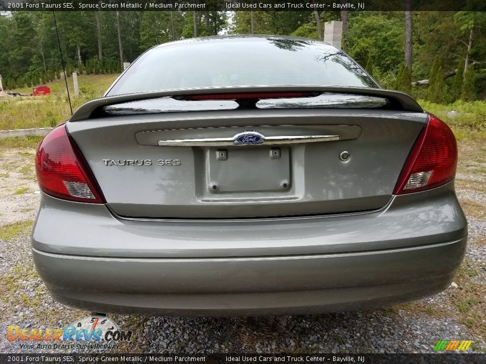 2001 Ford Taurus SES Spruce Green Metallic / Medium Parchment Photo #8