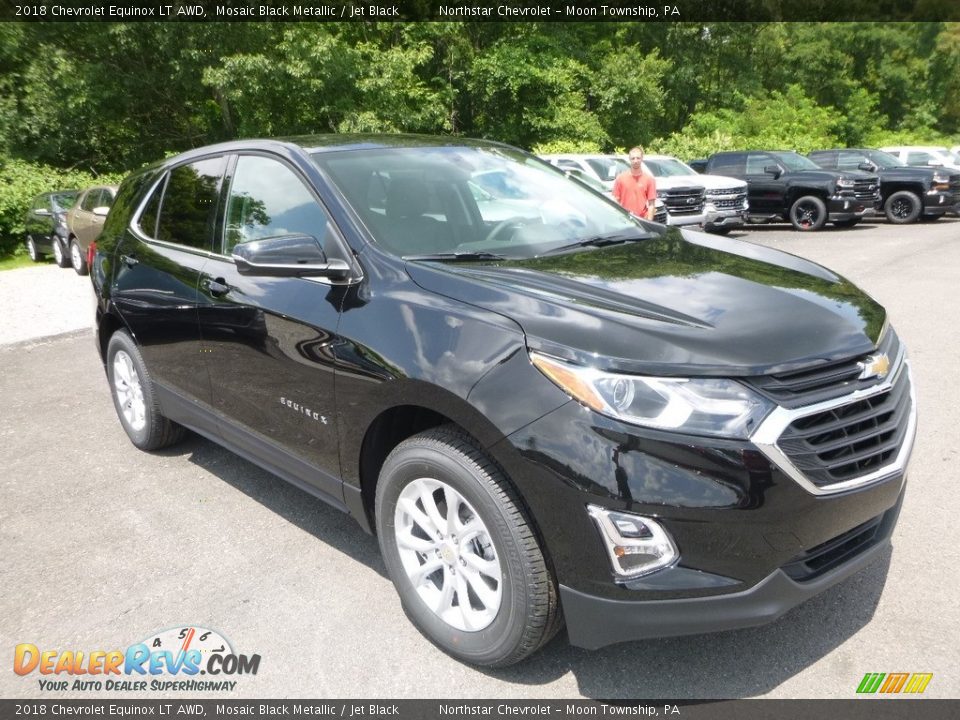 2018 Chevrolet Equinox LT AWD Mosaic Black Metallic / Jet Black Photo #7