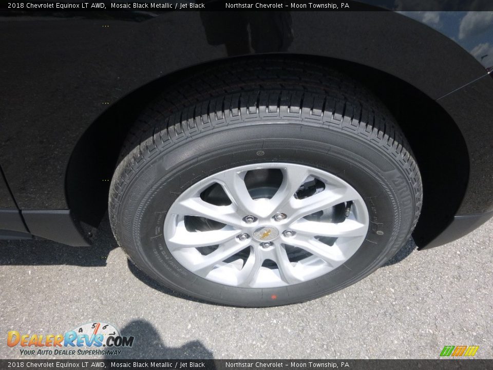 2018 Chevrolet Equinox LT AWD Mosaic Black Metallic / Jet Black Photo #9