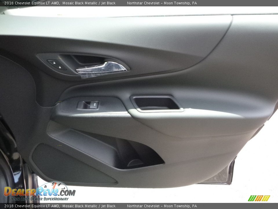 2018 Chevrolet Equinox LT AWD Mosaic Black Metallic / Jet Black Photo #10
