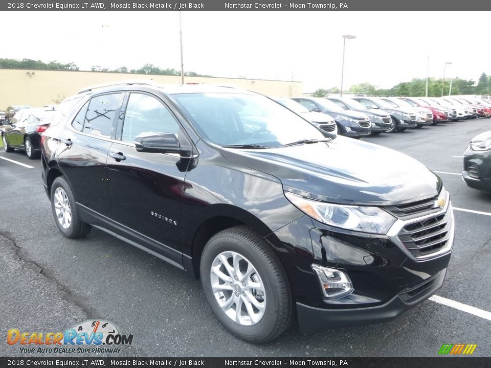 2018 Chevrolet Equinox LT AWD Mosaic Black Metallic / Jet Black Photo #7