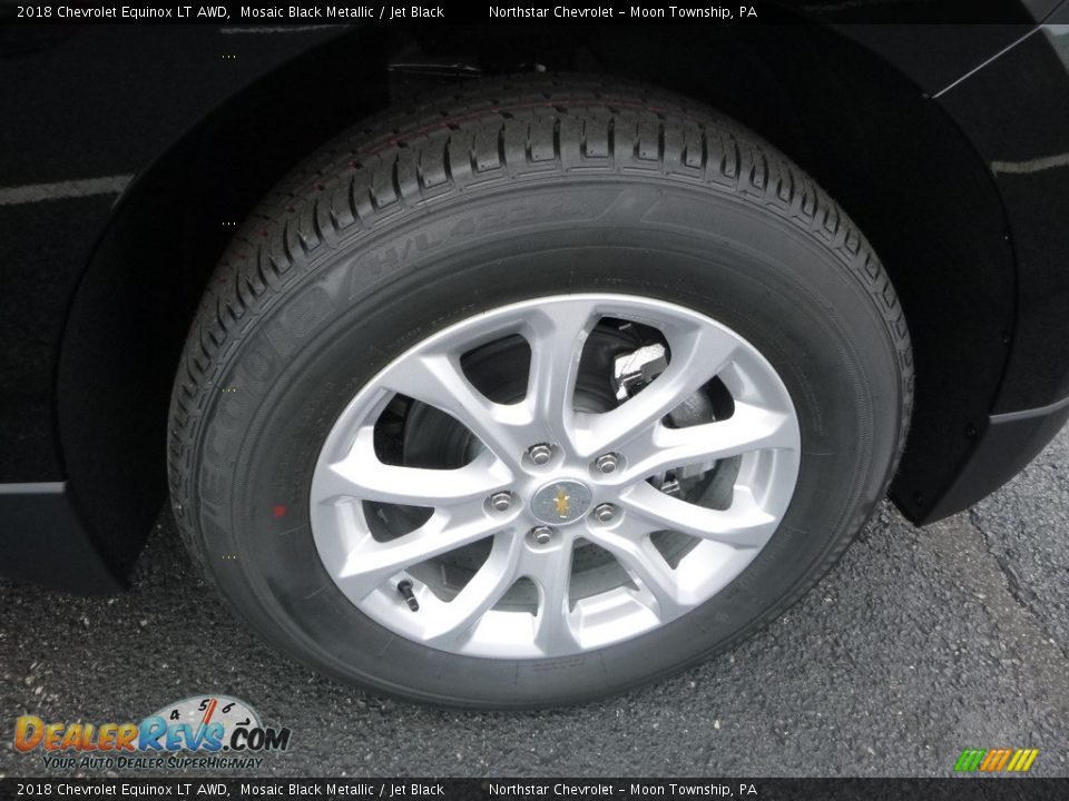 2018 Chevrolet Equinox LT AWD Mosaic Black Metallic / Jet Black Photo #9