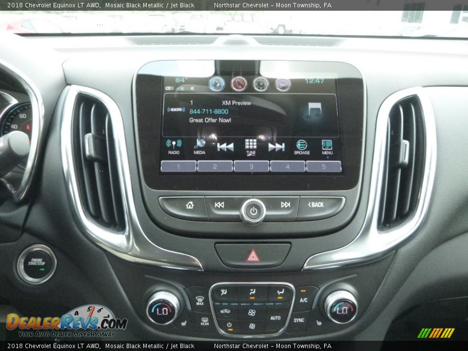 2018 Chevrolet Equinox LT AWD Mosaic Black Metallic / Jet Black Photo #18