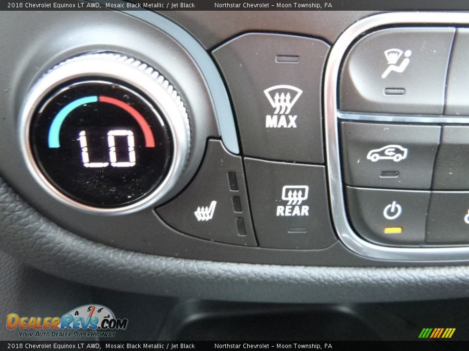 2018 Chevrolet Equinox LT AWD Mosaic Black Metallic / Jet Black Photo #20