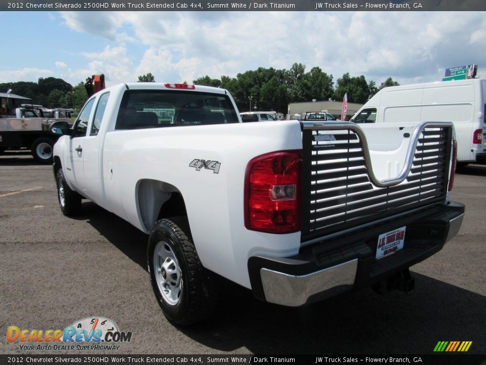 2012 Chevrolet Silverado 2500HD Work Truck Extended Cab 4x4 Summit White / Dark Titanium Photo #3