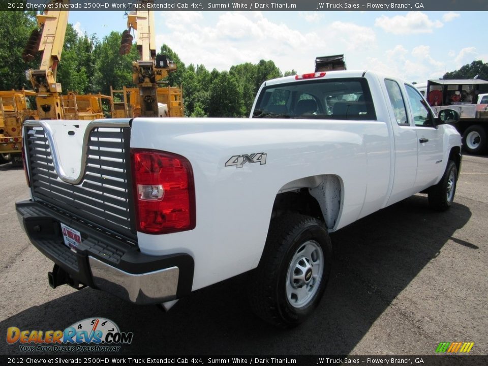 2012 Chevrolet Silverado 2500HD Work Truck Extended Cab 4x4 Summit White / Dark Titanium Photo #7