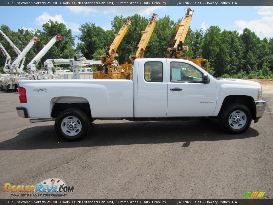 2012 Chevrolet Silverado 2500HD Work Truck Extended Cab 4x4 Summit White / Dark Titanium Photo #8