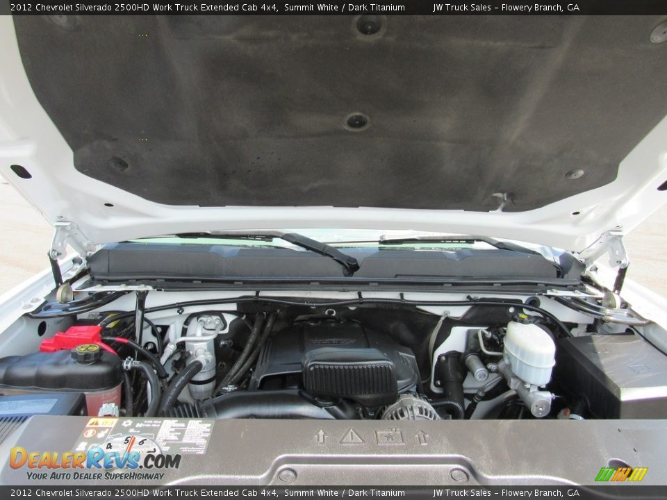 2012 Chevrolet Silverado 2500HD Work Truck Extended Cab 4x4 Summit White / Dark Titanium Photo #11