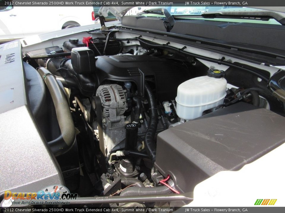2012 Chevrolet Silverado 2500HD Work Truck Extended Cab 4x4 Summit White / Dark Titanium Photo #12