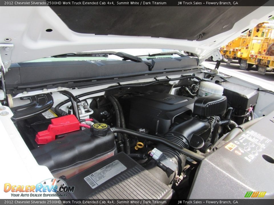 2012 Chevrolet Silverado 2500HD Work Truck Extended Cab 4x4 Summit White / Dark Titanium Photo #13