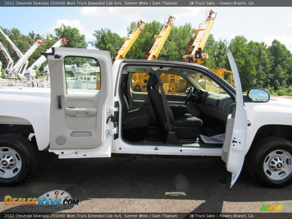 2012 Chevrolet Silverado 2500HD Work Truck Extended Cab 4x4 Summit White / Dark Titanium Photo #14