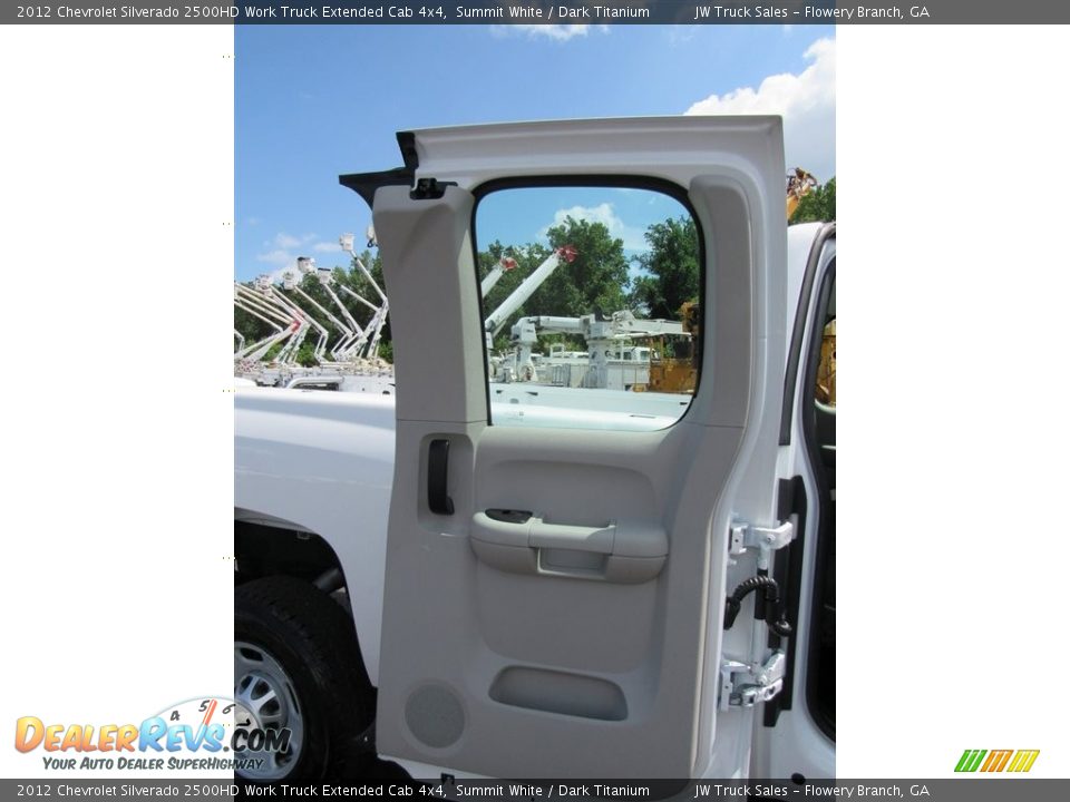 2012 Chevrolet Silverado 2500HD Work Truck Extended Cab 4x4 Summit White / Dark Titanium Photo #15