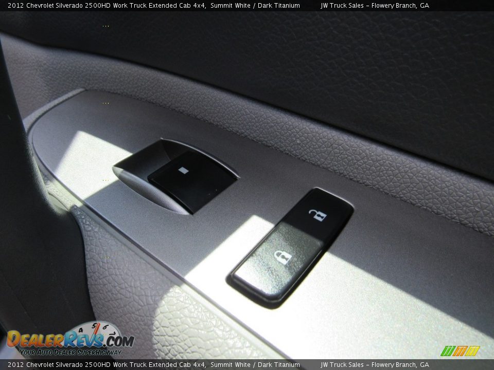 2012 Chevrolet Silverado 2500HD Work Truck Extended Cab 4x4 Summit White / Dark Titanium Photo #20
