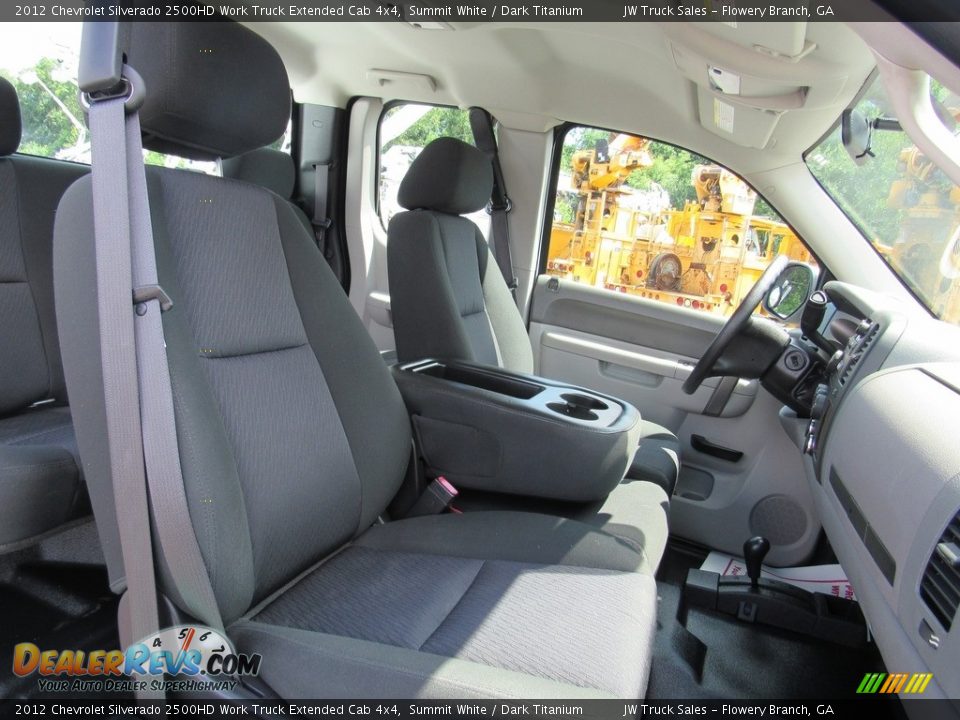 2012 Chevrolet Silverado 2500HD Work Truck Extended Cab 4x4 Summit White / Dark Titanium Photo #21