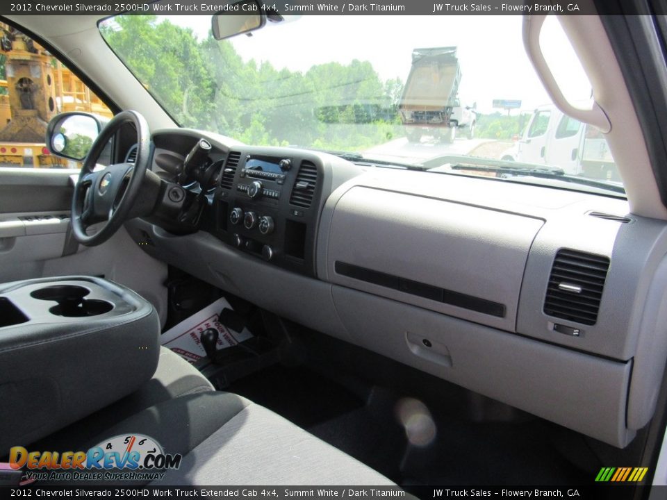 2012 Chevrolet Silverado 2500HD Work Truck Extended Cab 4x4 Summit White / Dark Titanium Photo #23