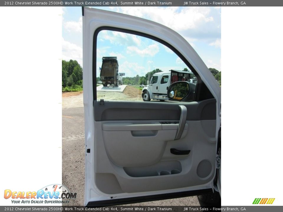 2012 Chevrolet Silverado 2500HD Work Truck Extended Cab 4x4 Summit White / Dark Titanium Photo #28