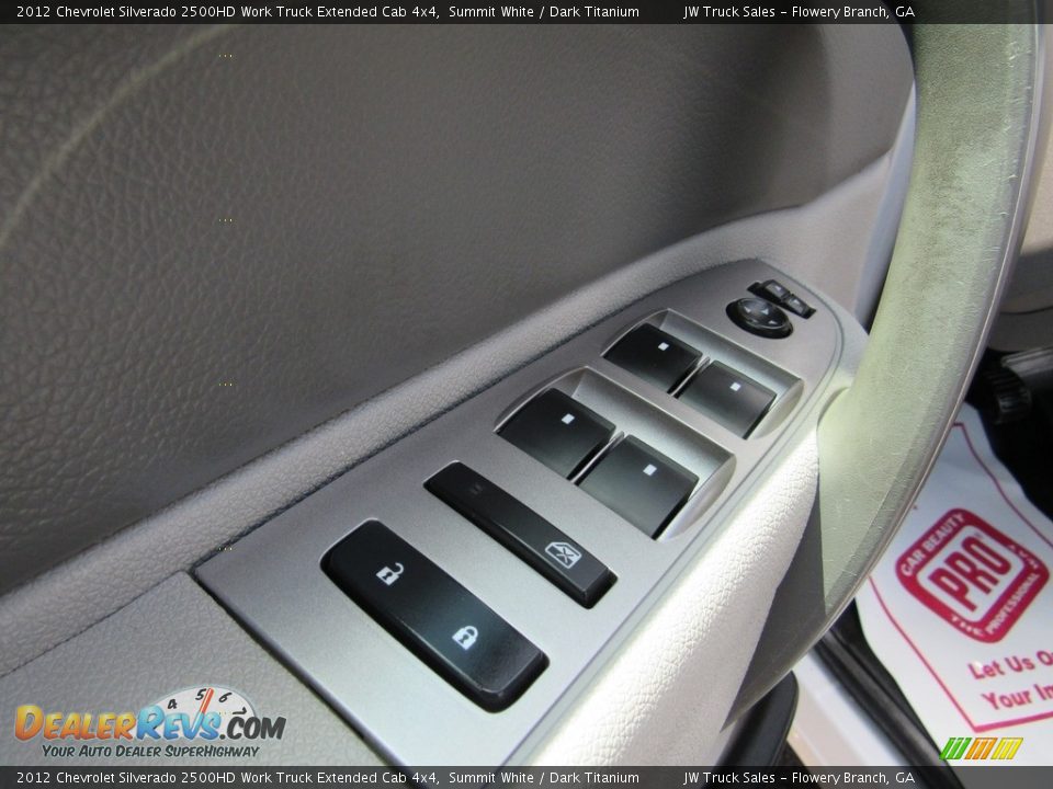 2012 Chevrolet Silverado 2500HD Work Truck Extended Cab 4x4 Summit White / Dark Titanium Photo #29