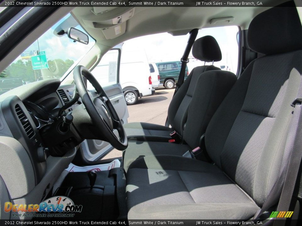2012 Chevrolet Silverado 2500HD Work Truck Extended Cab 4x4 Summit White / Dark Titanium Photo #30