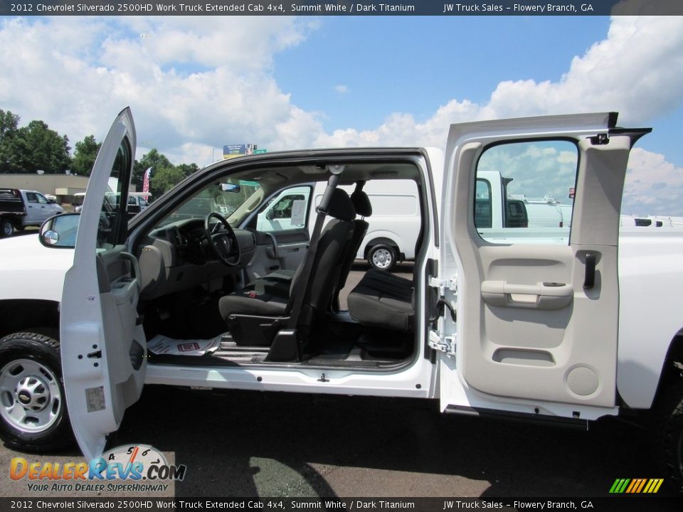 2012 Chevrolet Silverado 2500HD Work Truck Extended Cab 4x4 Summit White / Dark Titanium Photo #33