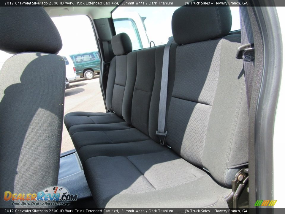 2012 Chevrolet Silverado 2500HD Work Truck Extended Cab 4x4 Summit White / Dark Titanium Photo #36