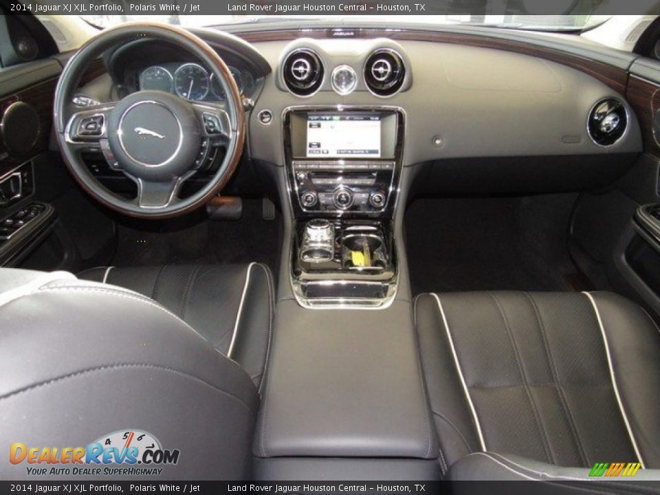 2014 Jaguar XJ XJL Portfolio Polaris White / Jet Photo #3