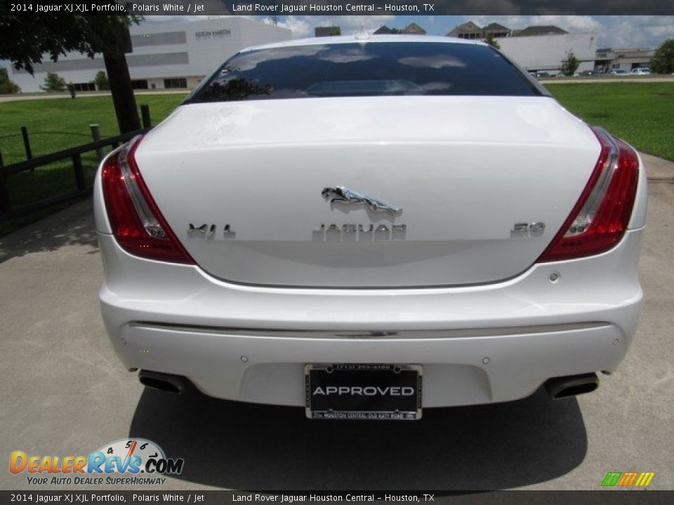 2014 Jaguar XJ XJL Portfolio Polaris White / Jet Photo #8