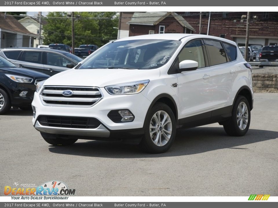 2017 Ford Escape SE 4WD Oxford White / Charcoal Black Photo #1