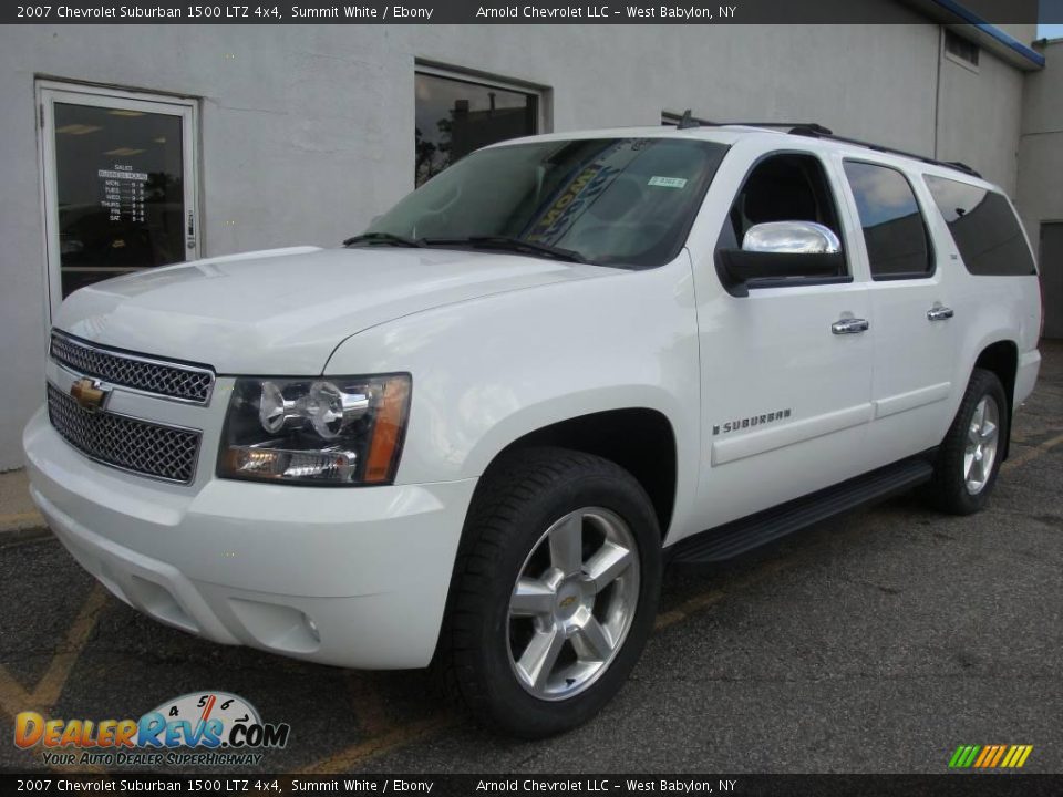 2007 Chevrolet Suburban 1500 LTZ 4x4 Summit White / Ebony Photo #1