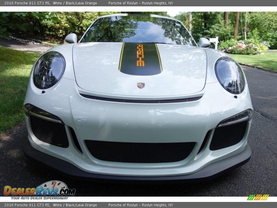 2016 Porsche 911 GT3 RS White / Black/Lava Orange Photo #2