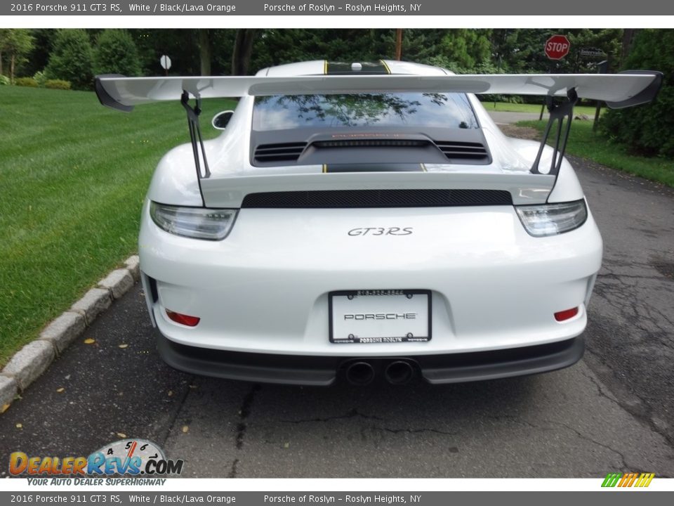 2016 Porsche 911 GT3 RS White / Black/Lava Orange Photo #5