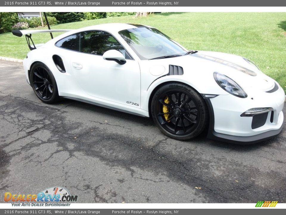 2016 Porsche 911 GT3 RS White / Black/Lava Orange Photo #8