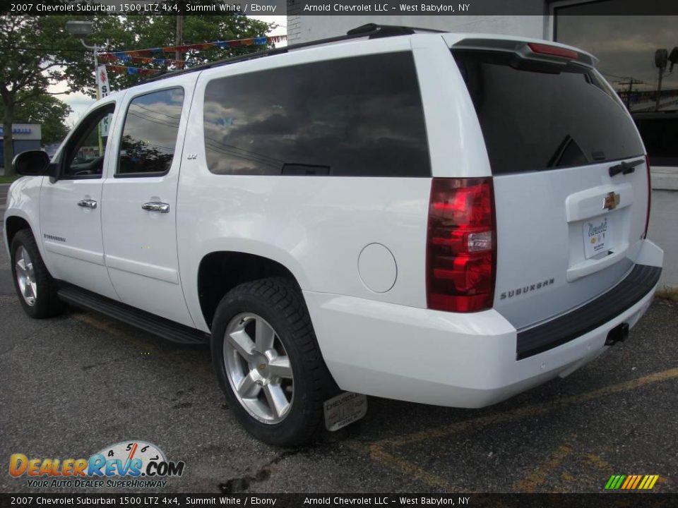 2007 Chevrolet Suburban 1500 LTZ 4x4 Summit White / Ebony Photo #4