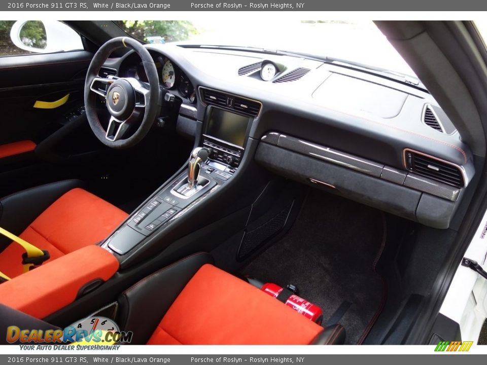 2016 Porsche 911 GT3 RS White / Black/Lava Orange Photo #18